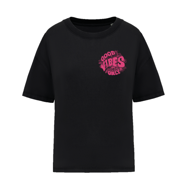 T-Shirt "Good Vibes" COUPE OVERSIZE - Image 3